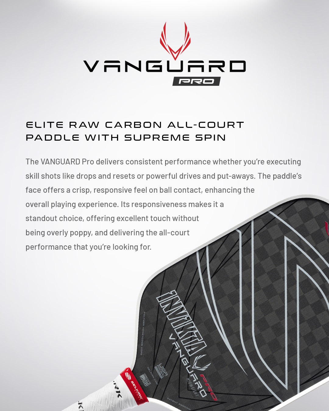 Selkirk VANGUARD Pro - Epic Pickleball Paddle