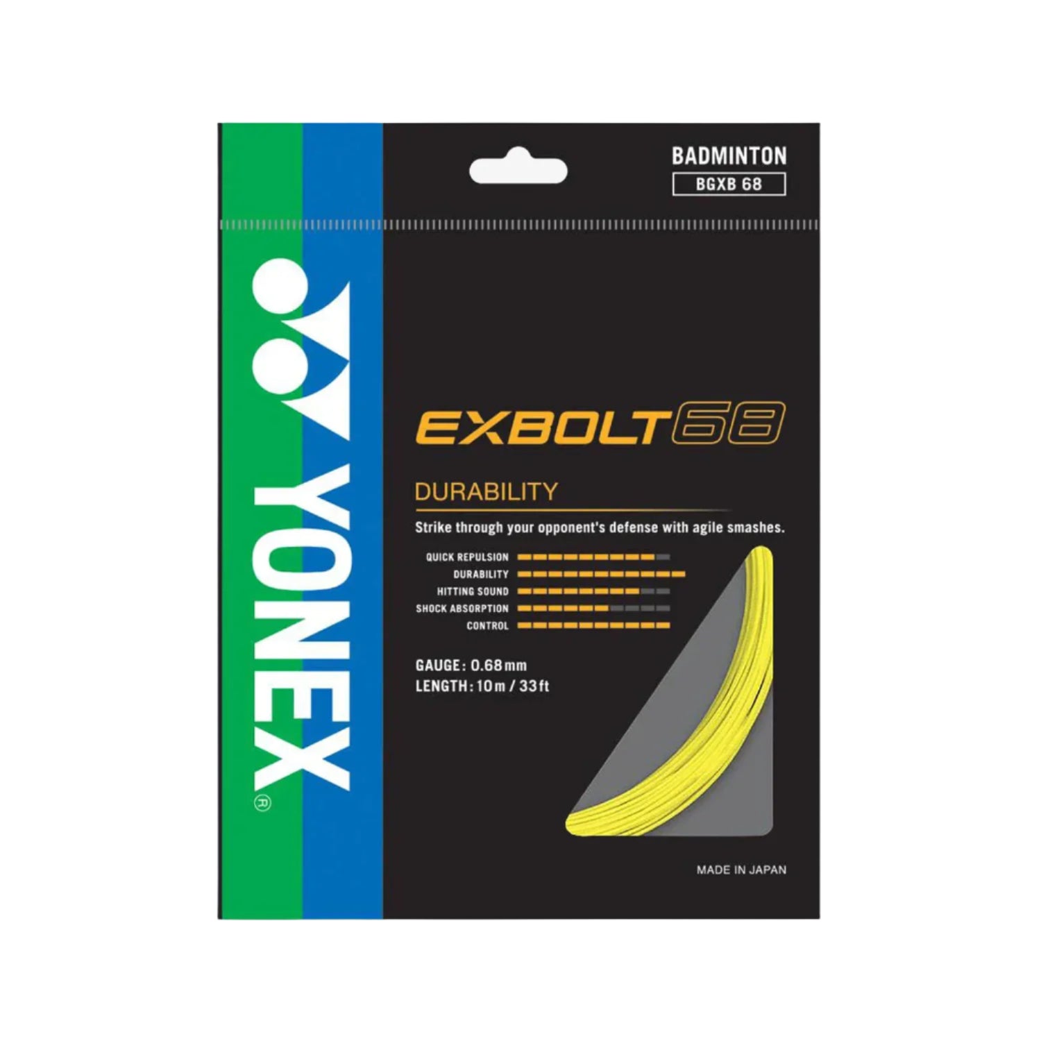 Yonex EXBOLT 68 Badminton String (Single Pack)