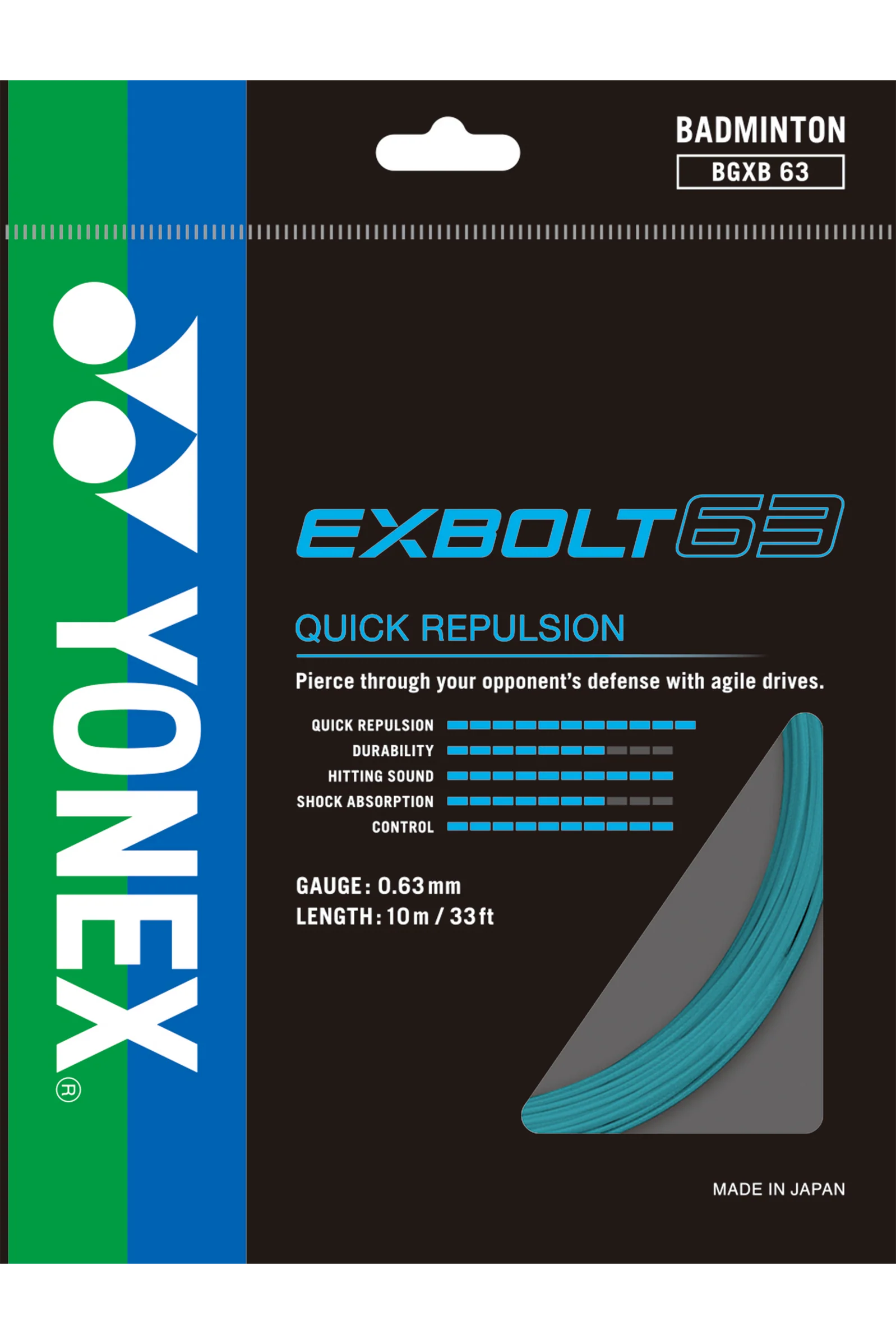 Yonex EXBOLT 63 Badminton String (Single Pack)