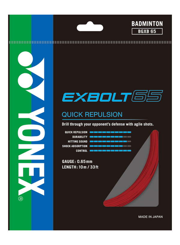 Yonex EXBOLT 65 Badminton String (Single Pack)