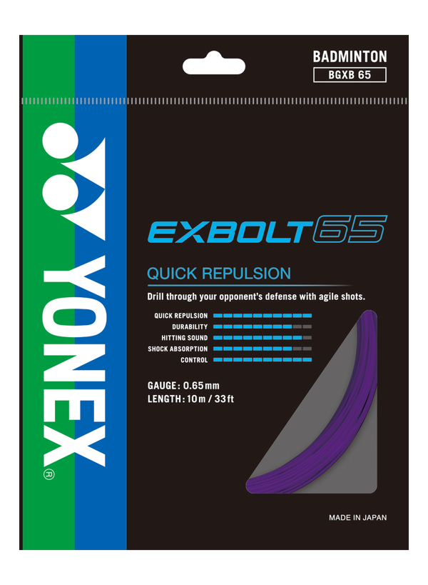 Yonex EXBOLT 65 Badminton String (Single Pack)