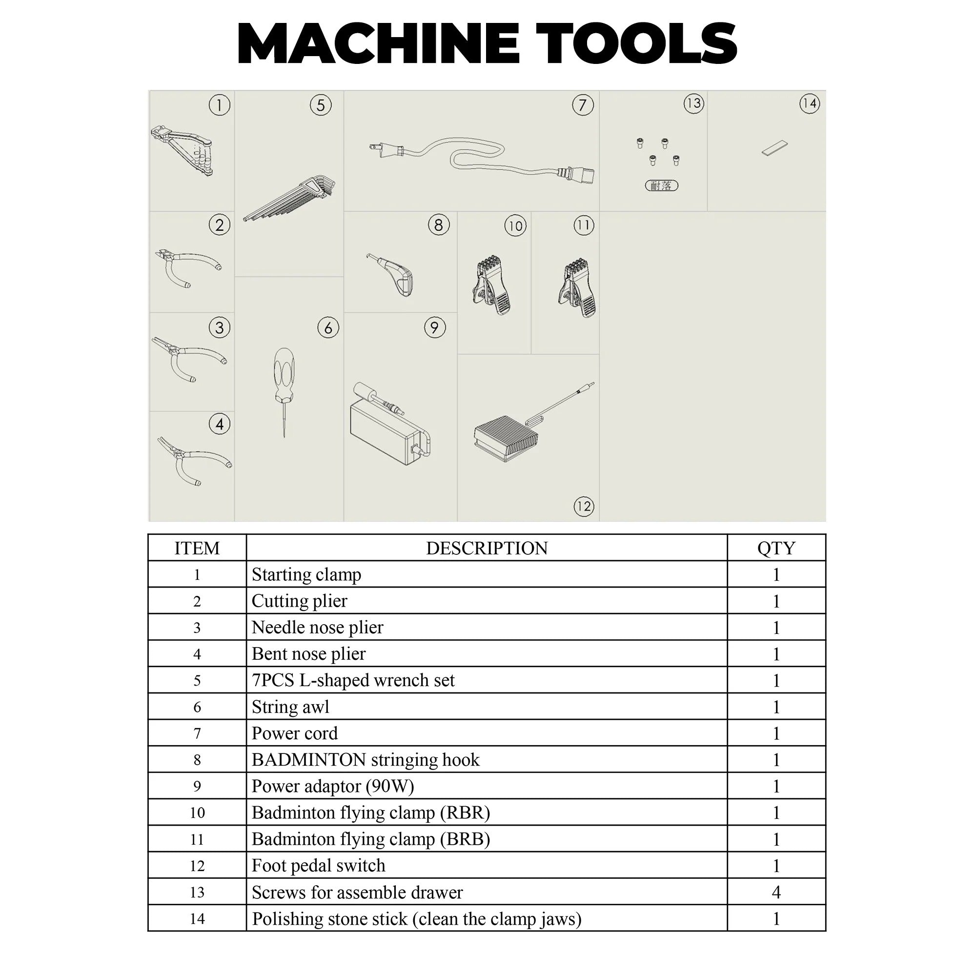 Hundred STORM Badminton Stringing Machine