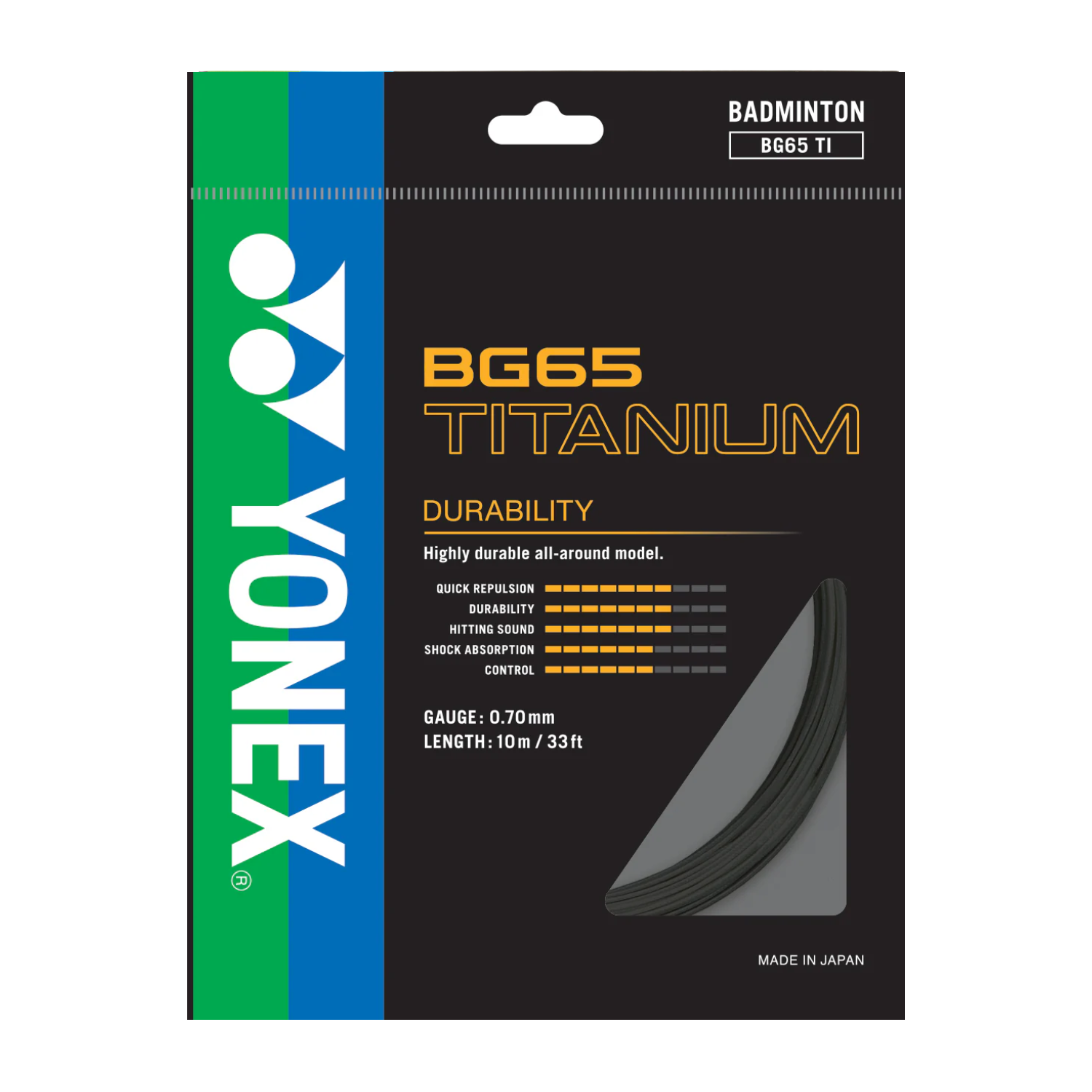 Yonex BG65 TITANIUM Badminton String (Single Pack)