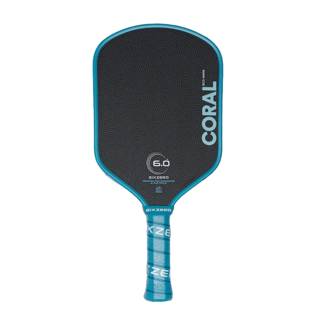 Six Zero Coral (16mm) - Hybrid Pickleball Paddle