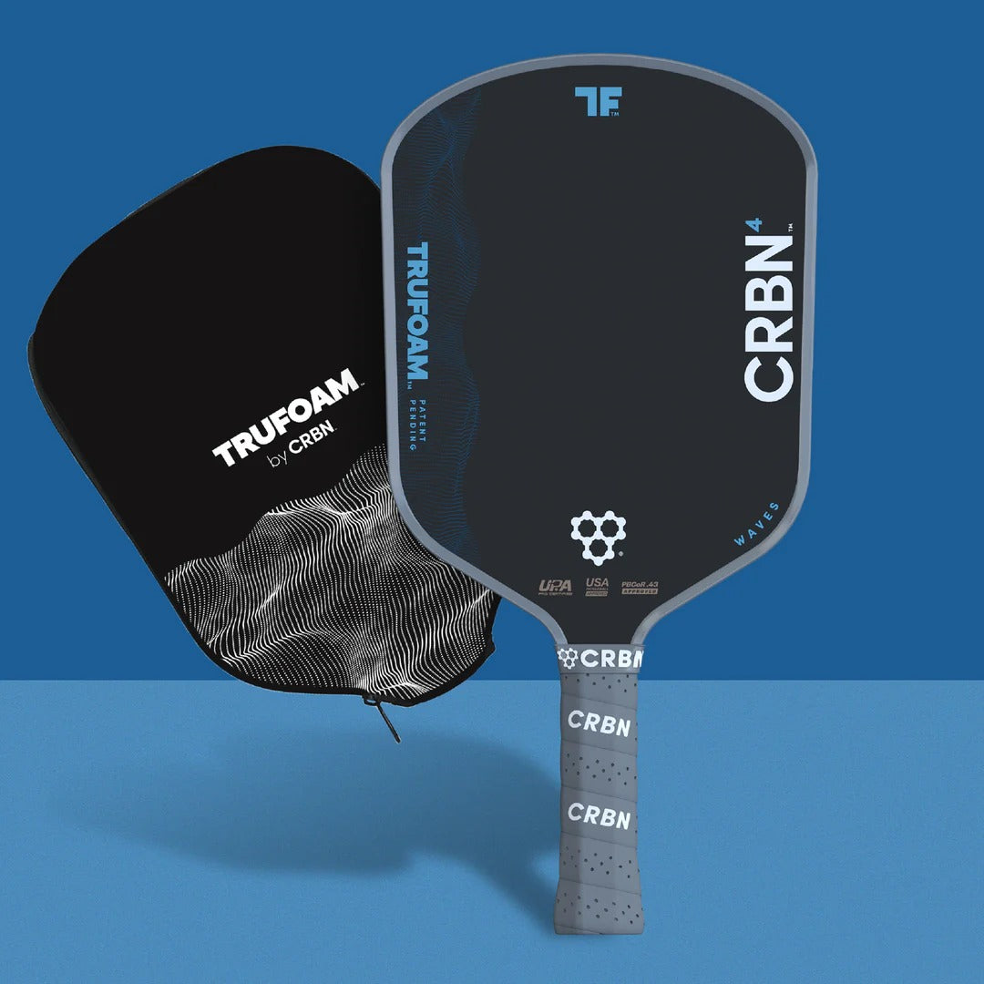 CRBN 4 TruFoam Waves Pickleball Paddle (Hybrid, AeroCurve)