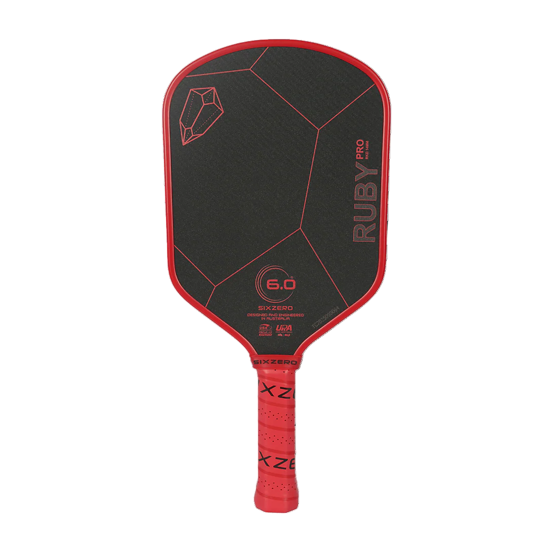 Six Zero Ruby PRO (14 mm) Pickleball Paddle