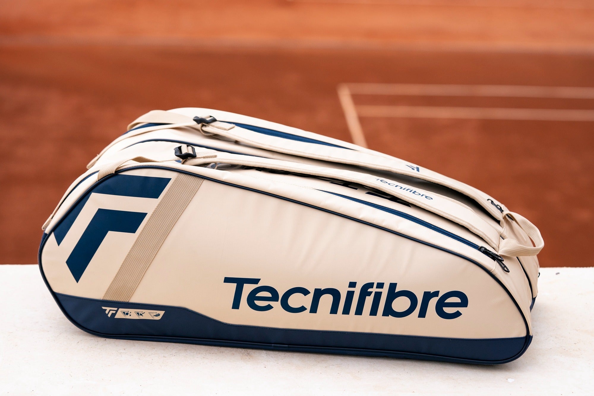 Tecnifibre Tour Endurance 6R Sand/Navy Racket Bag (6 Pack)