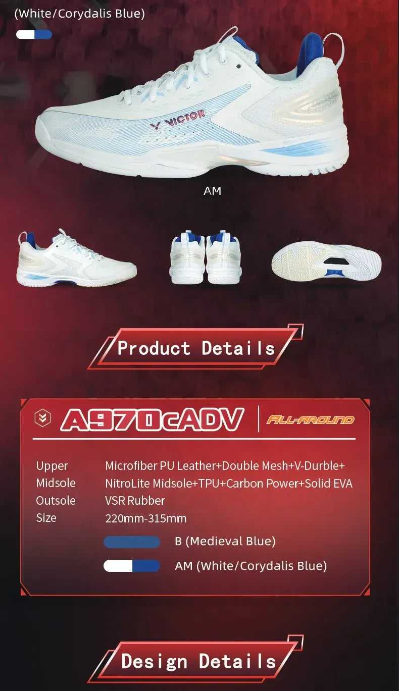 Victor A970cADV B Badminton Shoes (Unisex) (2025)