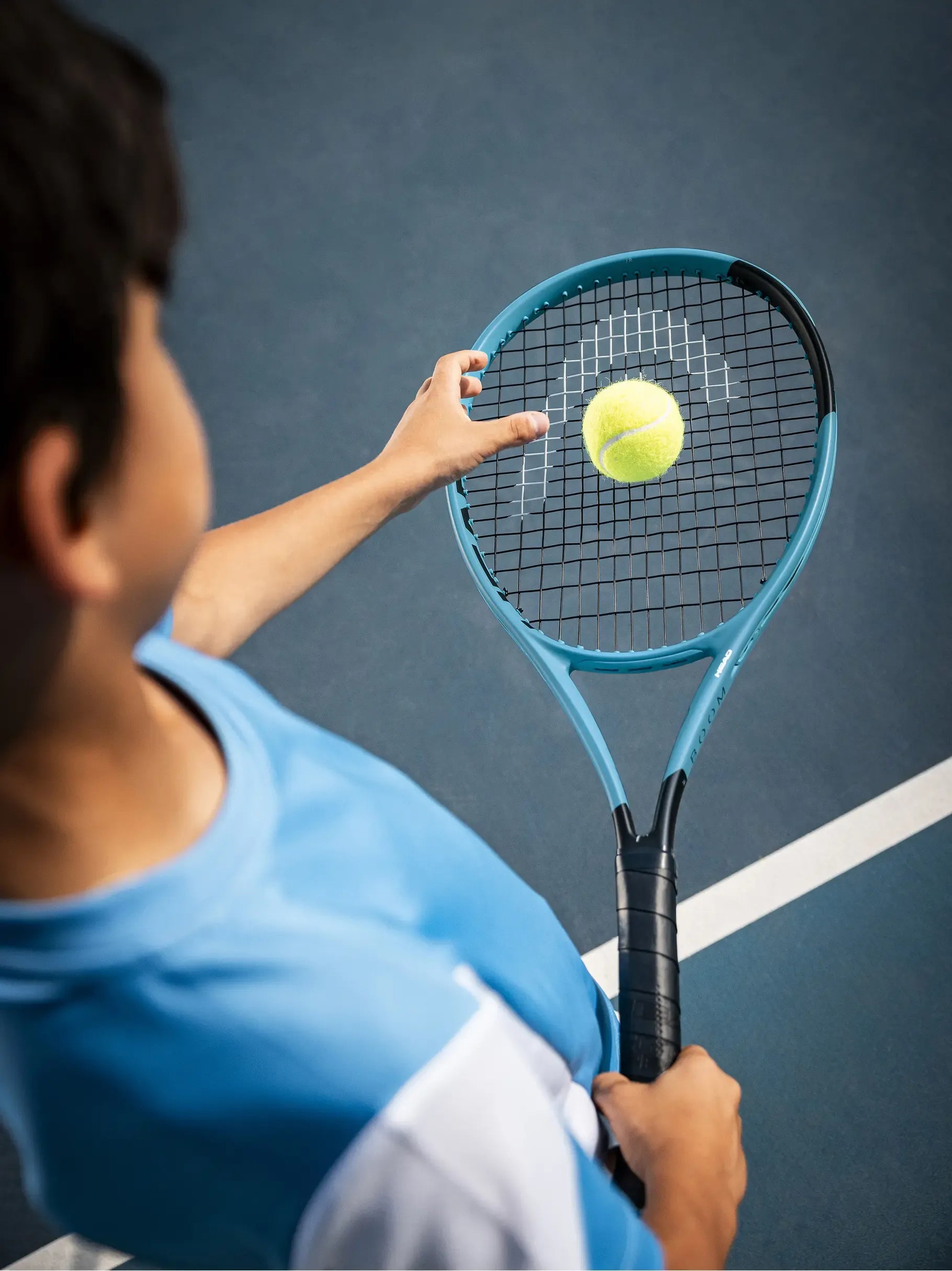 HEAD Boom Jr. Tennis Racket (Ski Blue) (Pre-Strung) (2026)
