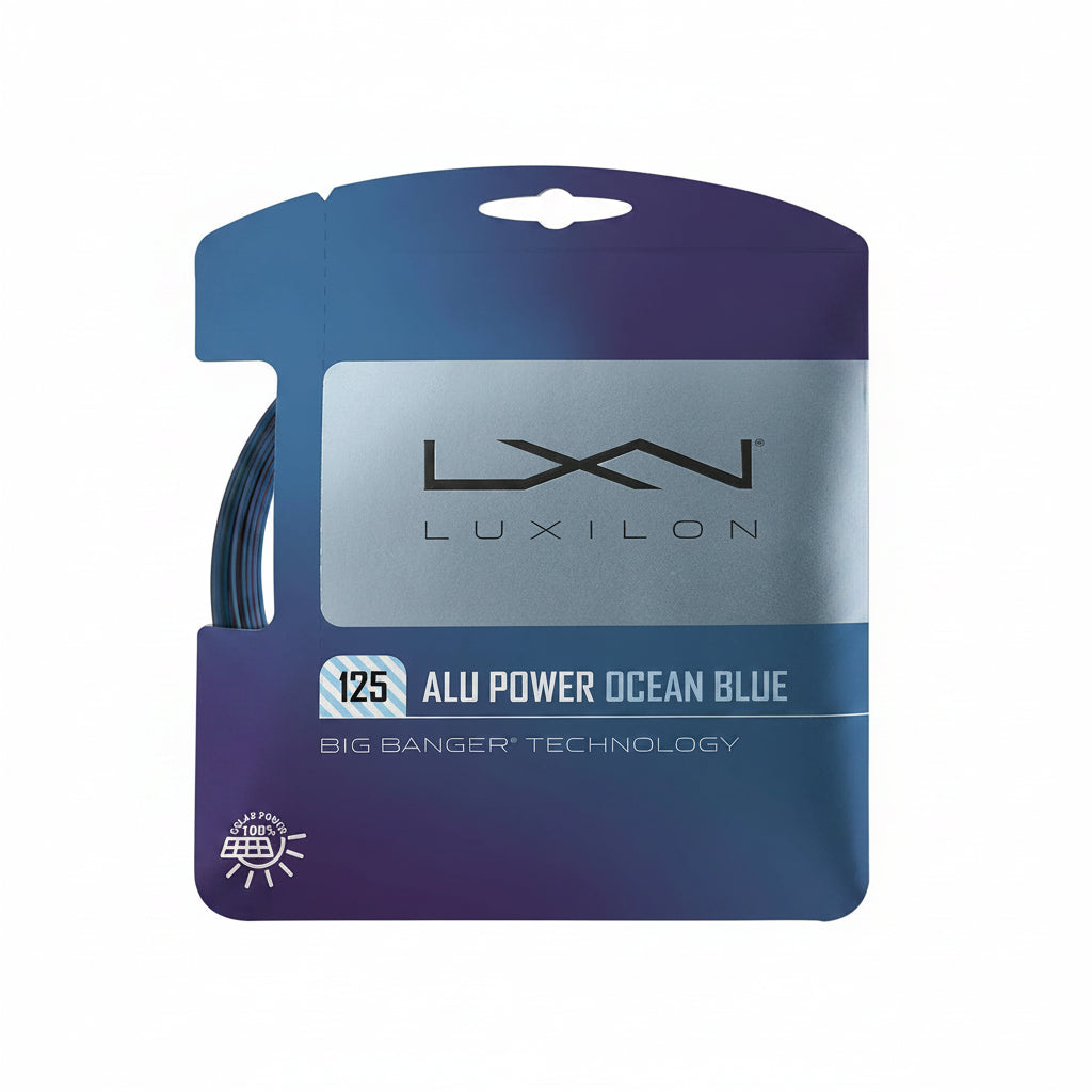 Luxilon LXN ALU Power 125 Tennis String (Single Pack) (Ocean Blue)