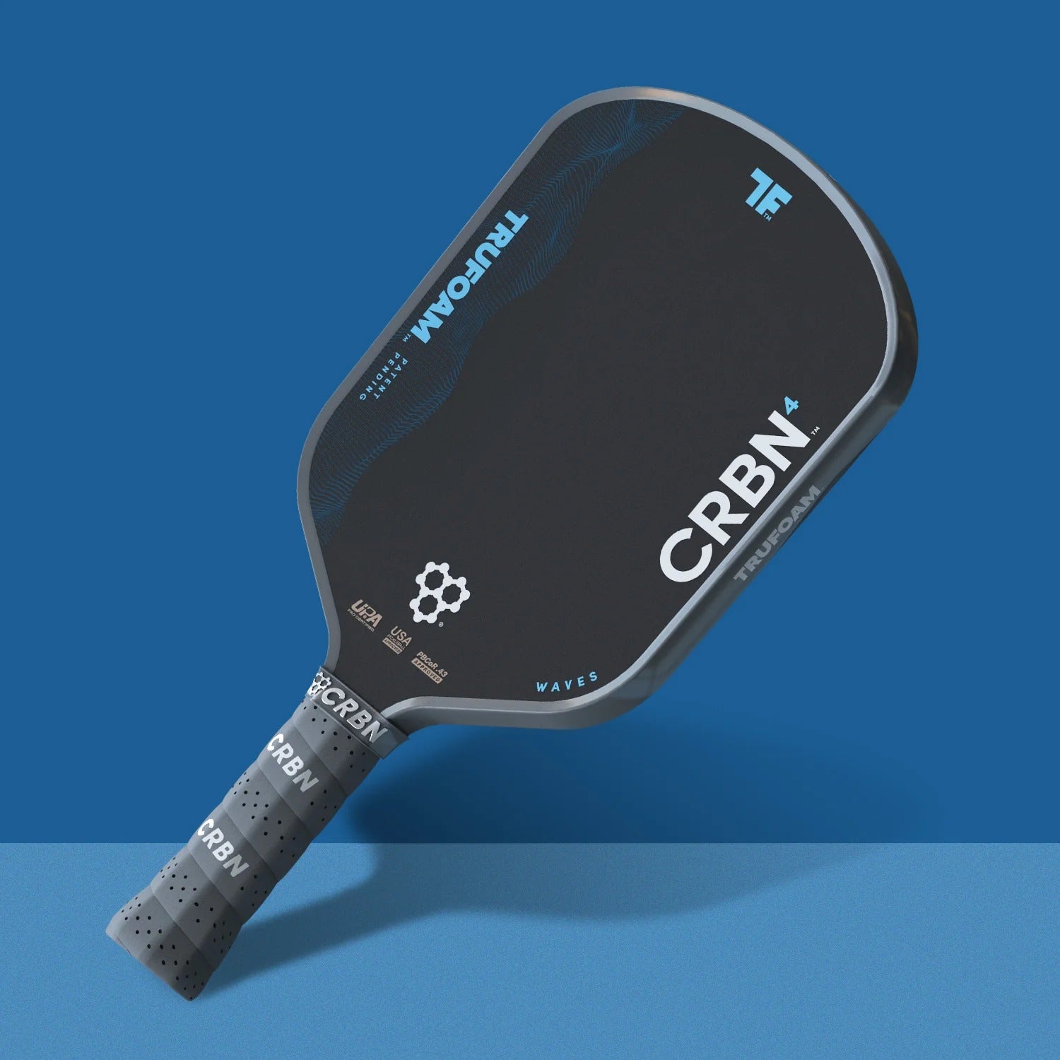 CRBN 4 TruFoam Waves Pickleball Paddle (Hybrid, AeroCurve)