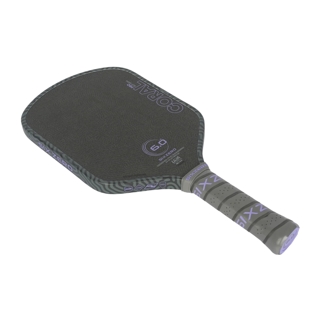 Six Zero Coral PRO (16mm) - Hybrid Pickleball Paddle