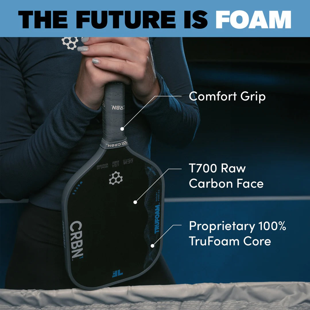 CRBN 3 TruFoam Waves Pickleball Paddle (Elongated)