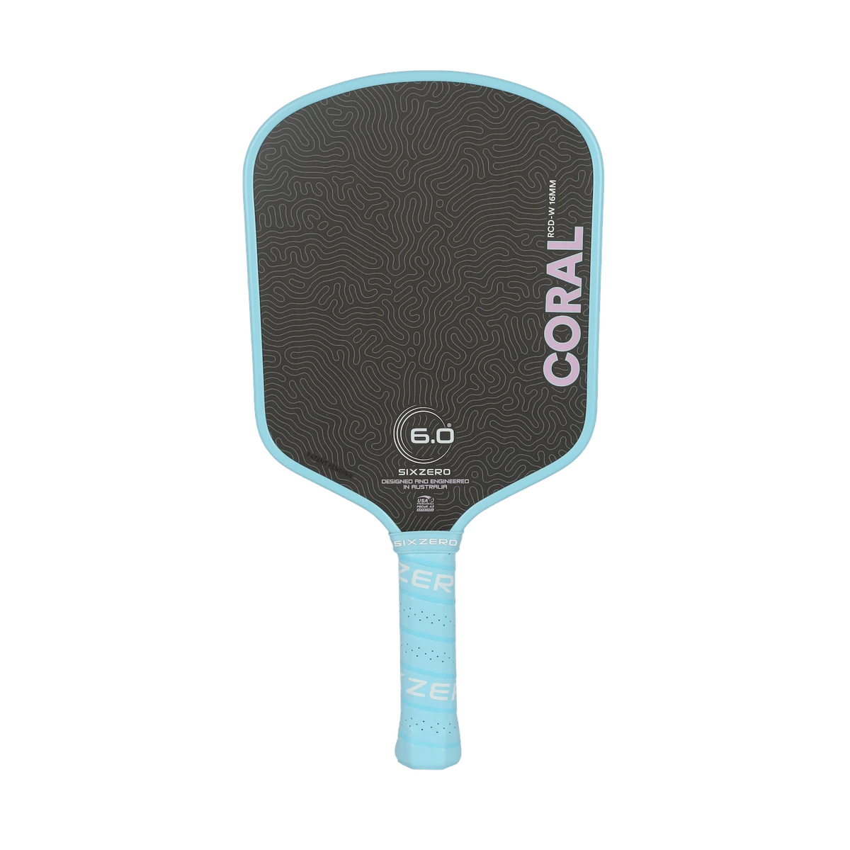 Six Zero Coral Lightweight (16mm) - Widebody Pickleball Paddle