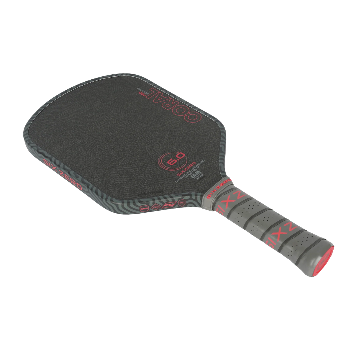Six Zero Coral PRO (16mm) - Hybrid Pickleball Paddle