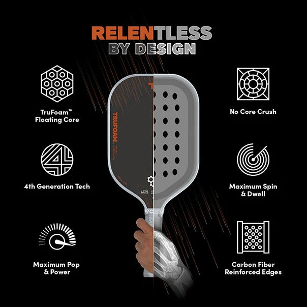 CRBN 2 TruFoam Barrage Pickleball Paddle (Square Paddle)