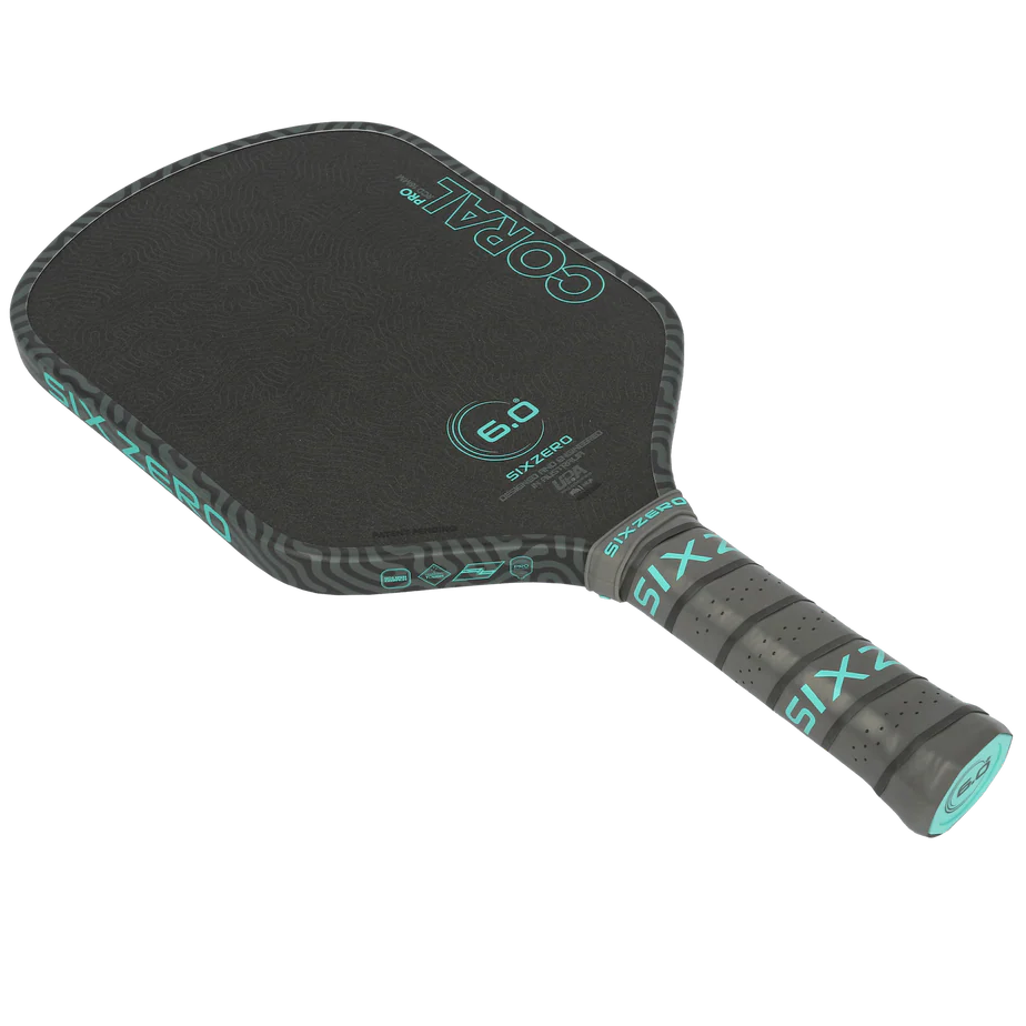 Six Zero Coral PRO (16mm) - Hybrid Pickleball Paddle