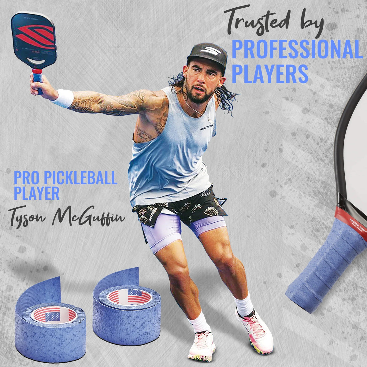 Tourna Pickleball Overgrip (Dry Feel) (2 Pack)