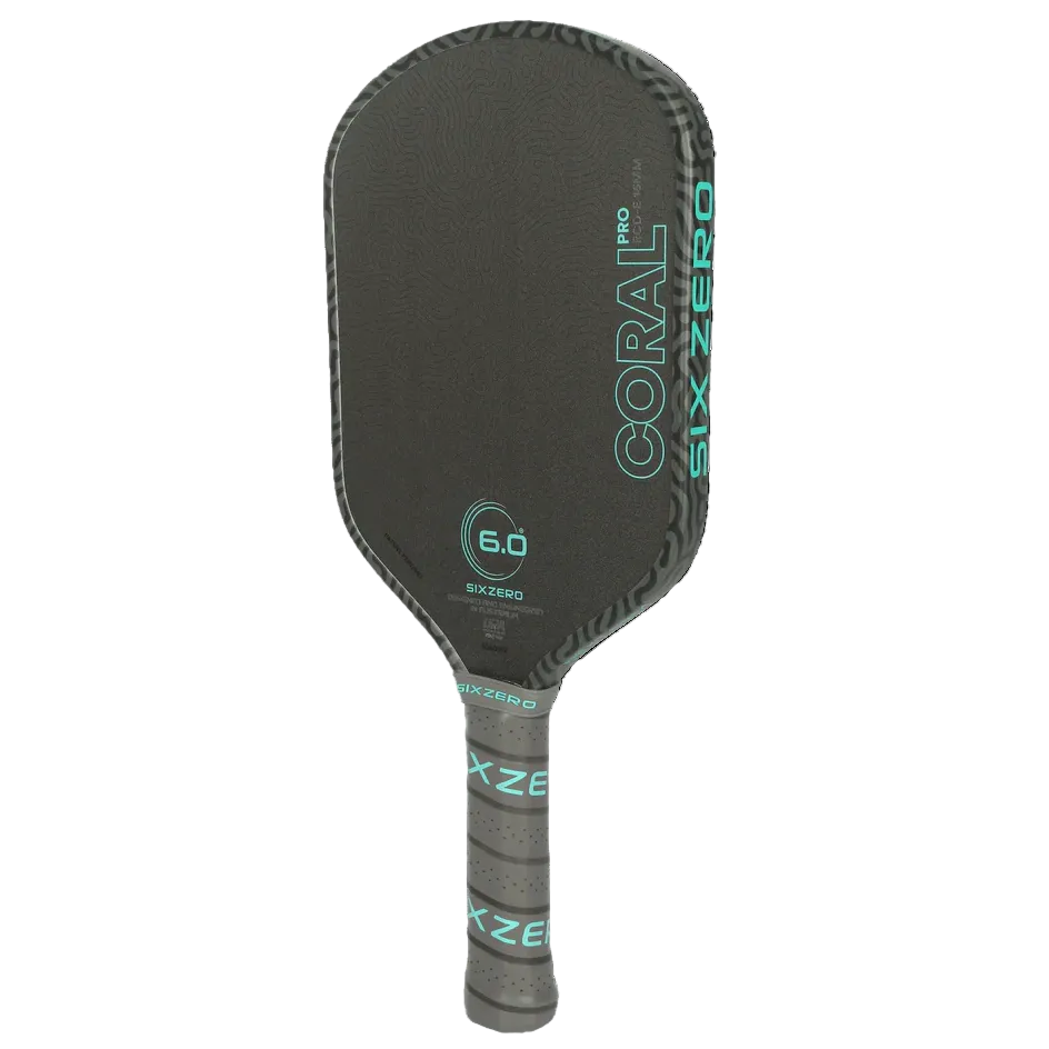 Six Zero Coral PRO (16mm) - Elongated Pickleball Paddle