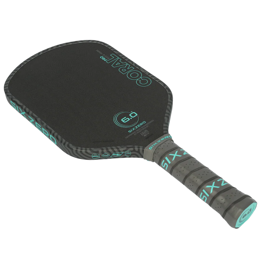 Six Zero Coral PRO (16mm) - Elongated Pickleball Paddle