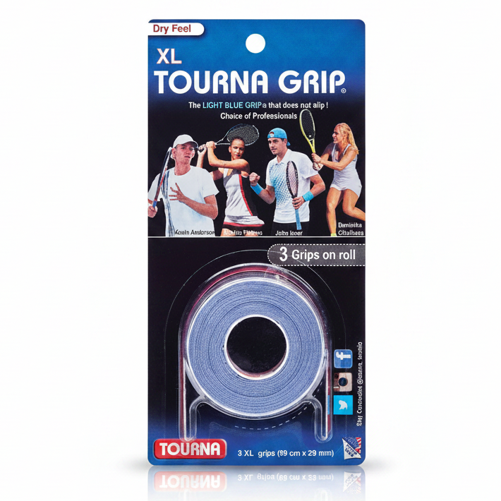 Tourna Grip XL Original Dry Feel Overgrip (3 Pack)