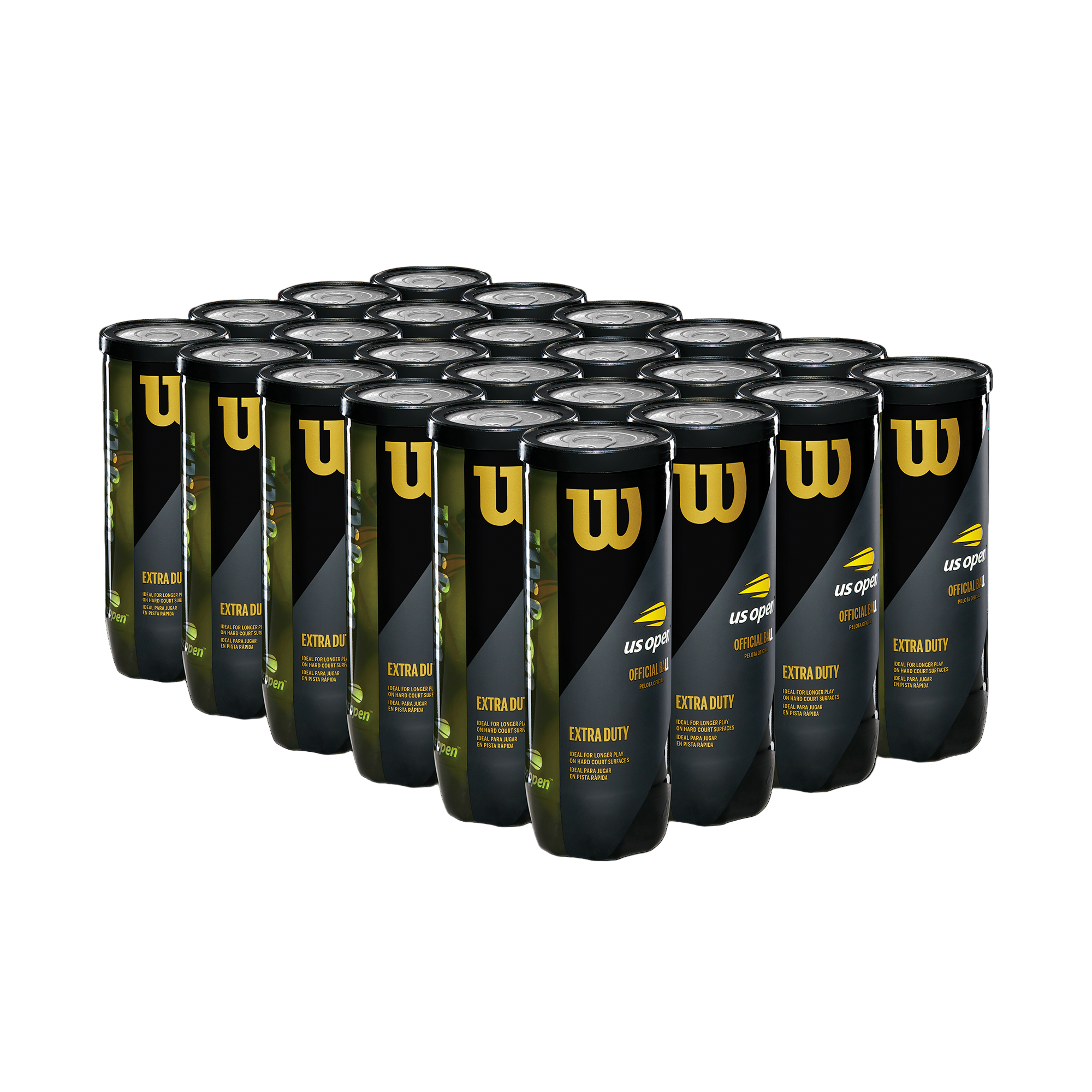Wilson US Open EXTRA DUTY Tennis Ball (24 x 3-Ball Can)