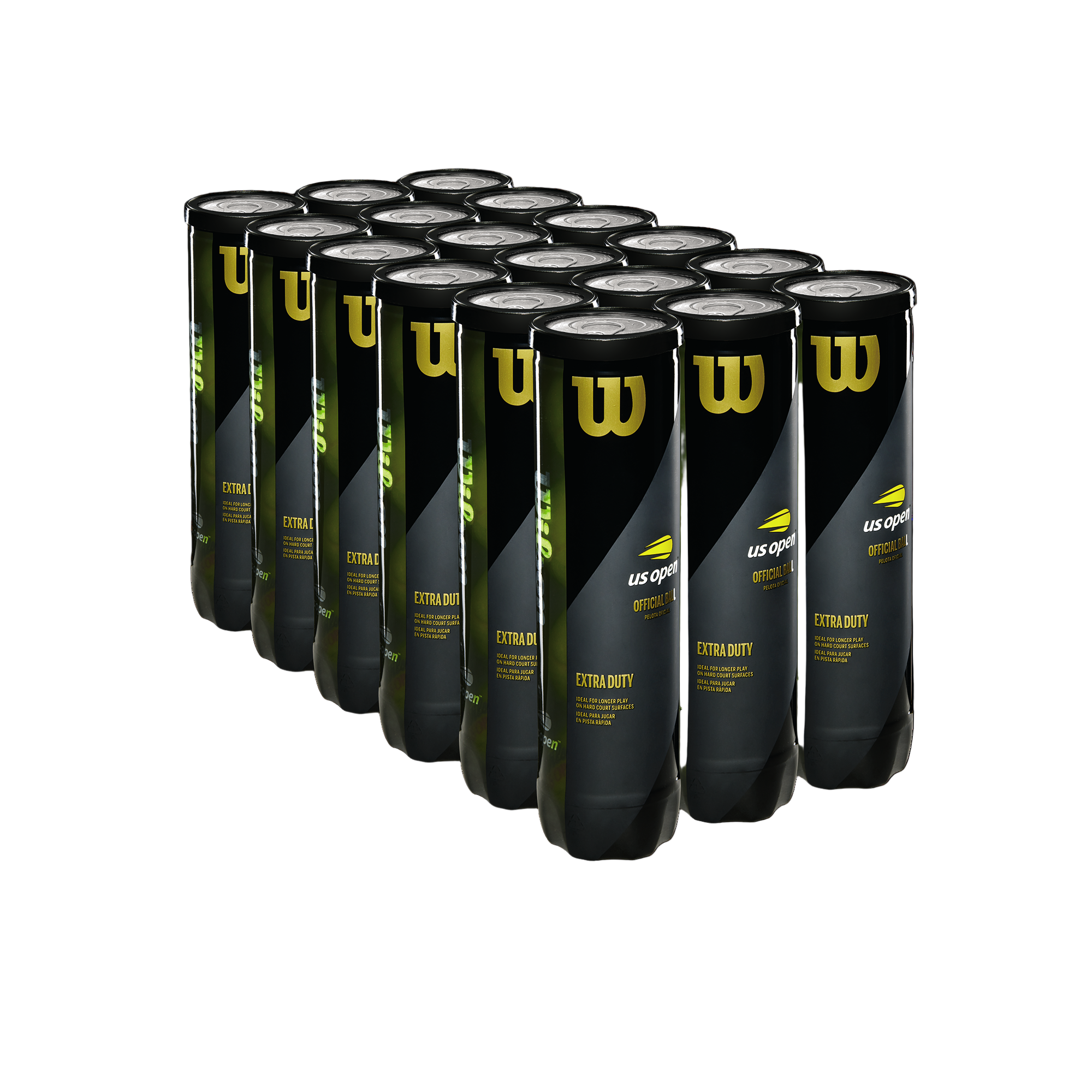 Wilson US Open EXTRA DUTY Tennis Ball (18 x 4-Ball Can)