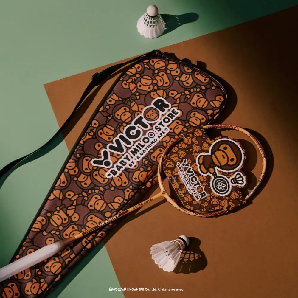 Victor X Baby Milo Store Auraspeed Racket ARS-BABY-MILO-O Badminton Racket (Milo Orange)