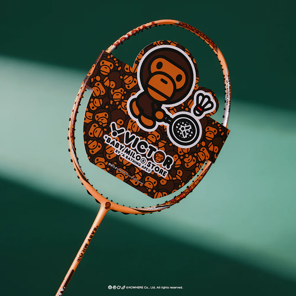 Victor X Baby Milo Store Auraspeed Racket ARS-BABY-MILO-O Badminton Racket (Milo Orange)