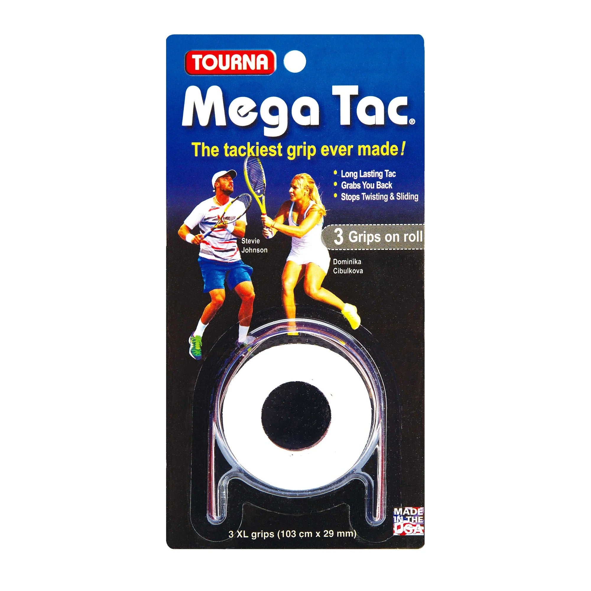 Tourna Mega Tac Extra Tacky Overgrip (3 Pack)