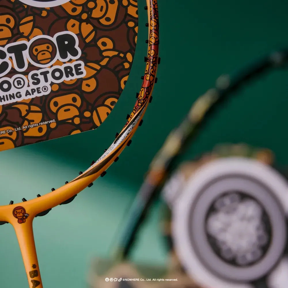 Victor X Baby Milo Store Auraspeed Racket ARS-BABY-MILO-O Badminton Racket (Milo Orange)