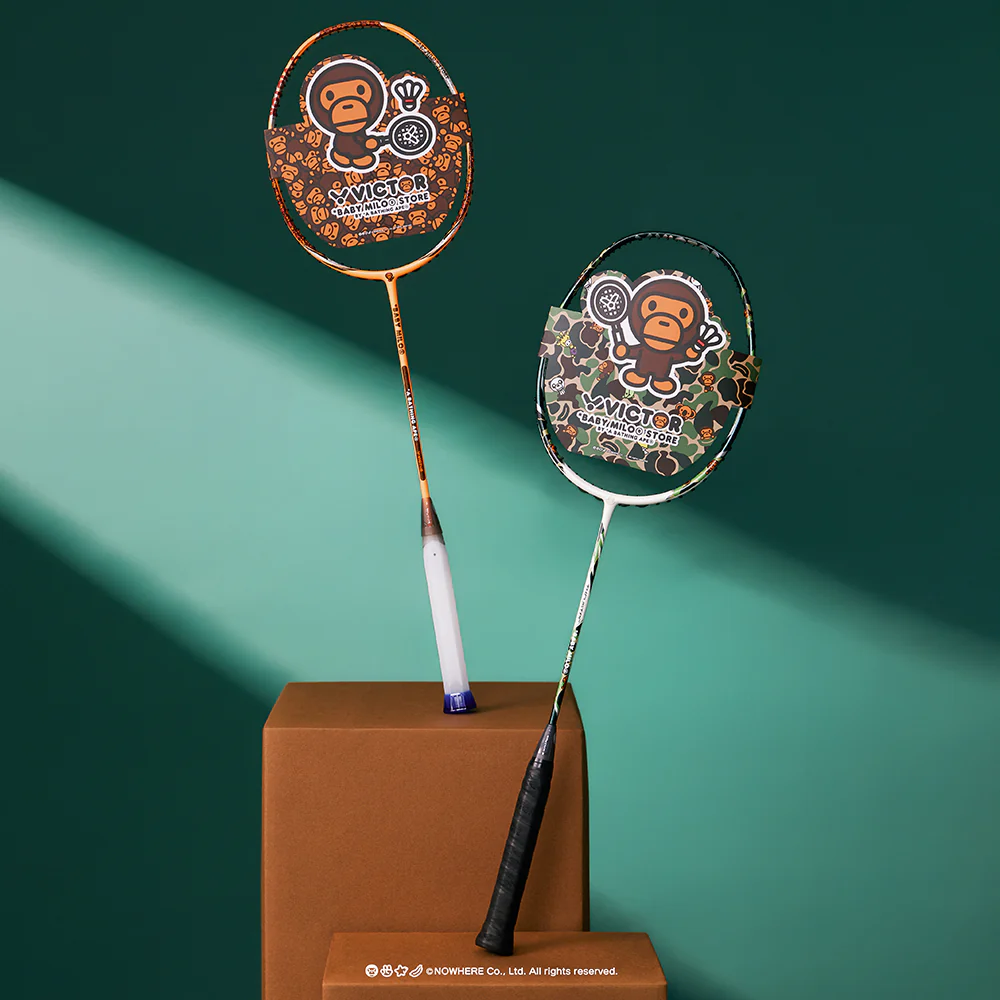 Victor X Baby Milo Store Auraspeed Racket ARS-BABY-MILO-O Badminton Racket (Milo Orange)