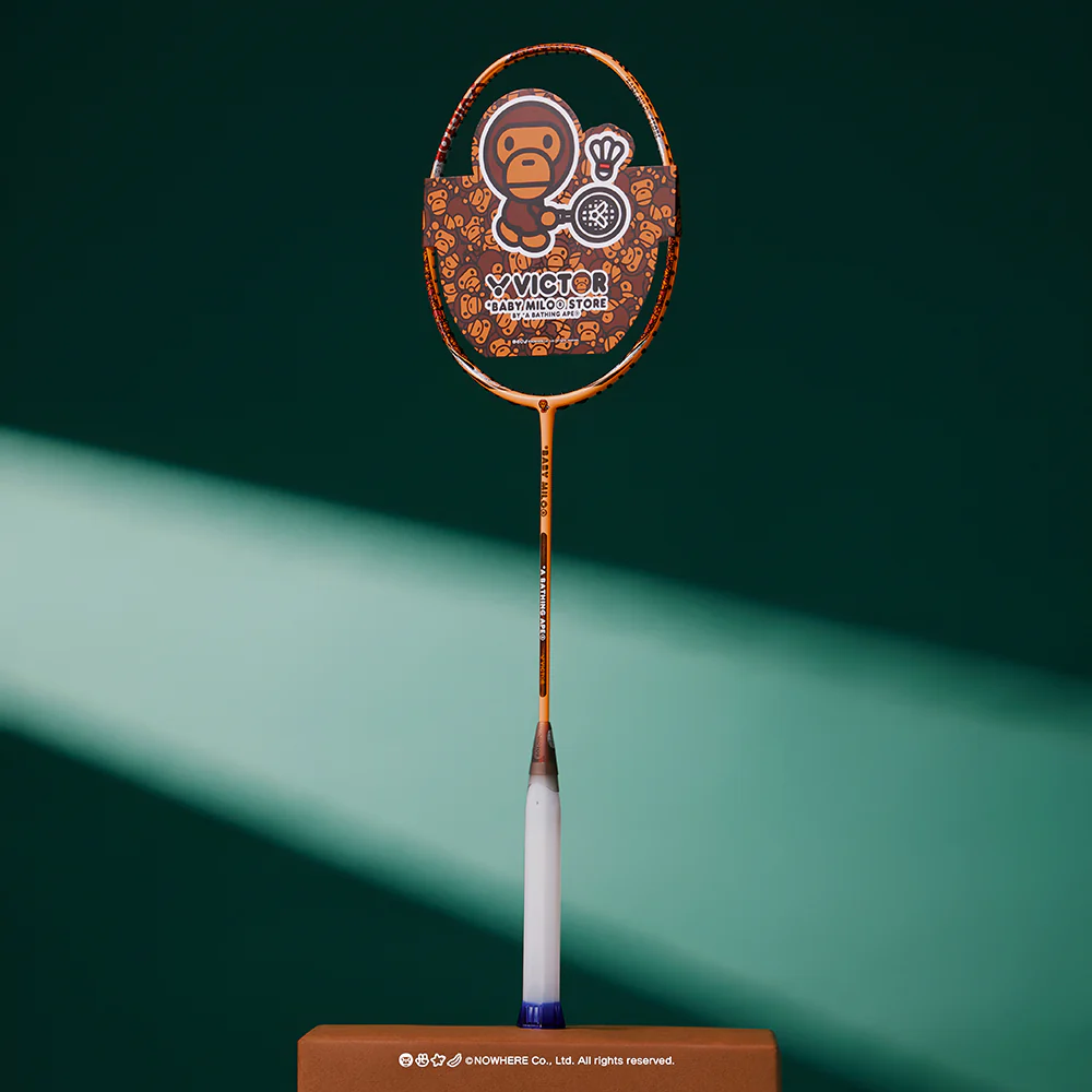 Victor X Baby Milo Store Auraspeed Racket ARS-BABY-MILO-O Badminton Racket (Milo Orange)
