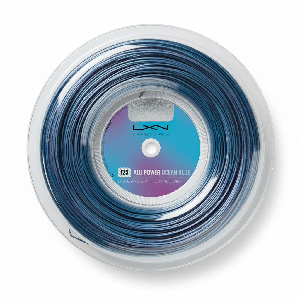 Luxilon LXN ALU Power 125 Tennis String (200m Reel) (Ocean Blue)