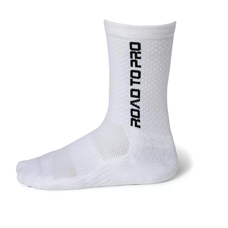 RTP UltraGrip V2 Dual-Sided Non-Slip Crew Tennis Socks (White)