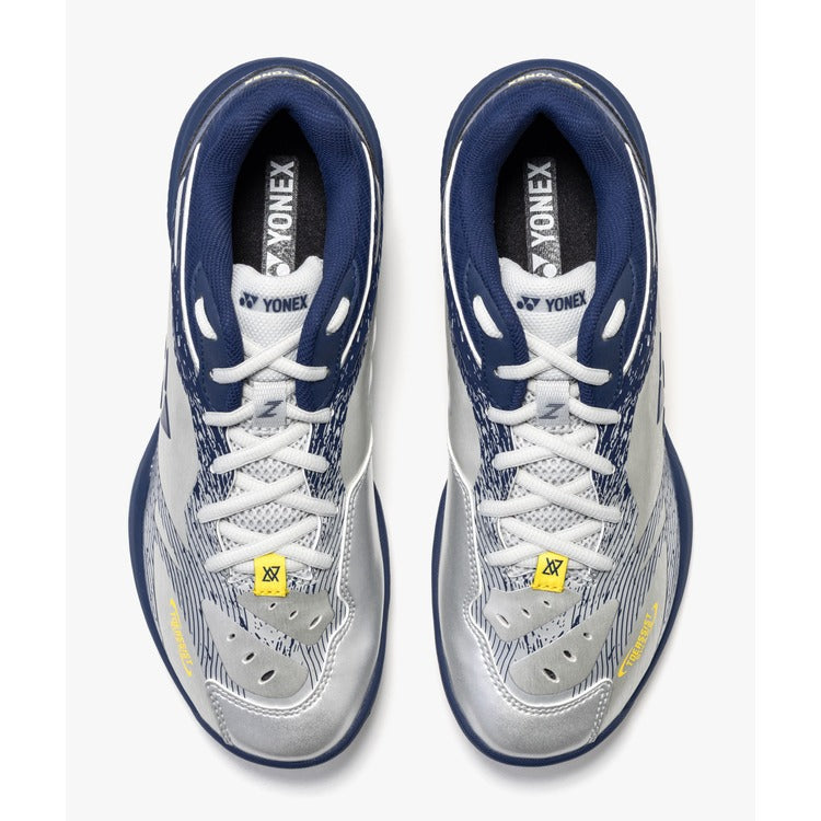 Yonex Power Cushion 65Z4 VA Badminton Shoes - Viktor Axelsen Limited Edition (Men's) (Silver/Navy)