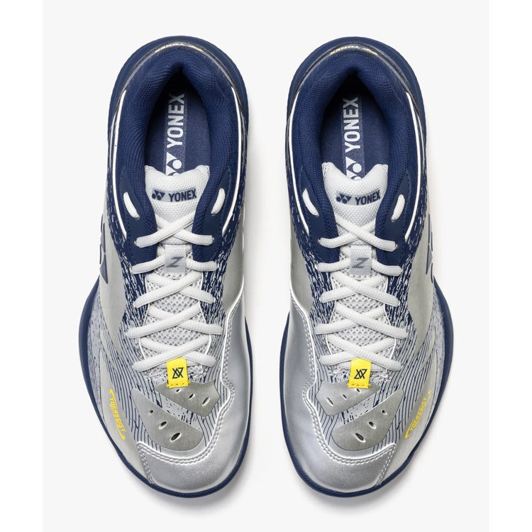 Yonex Power Cushion 65Z4 VA Badminton Shoes - Viktor Axelsen Limited Edition (Women's) (Silver/Navy)