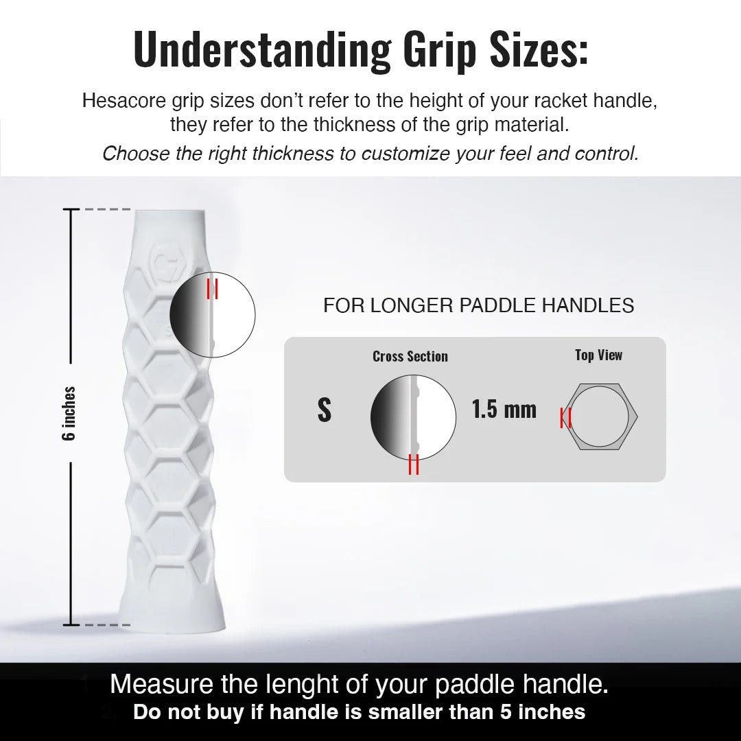 Hesacore Pickleball ELONGATED Grip