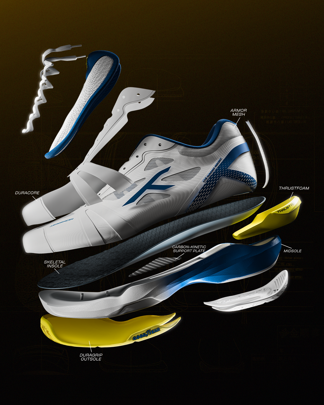 Hundred PHENOM Badminton Shoes (Unisex)