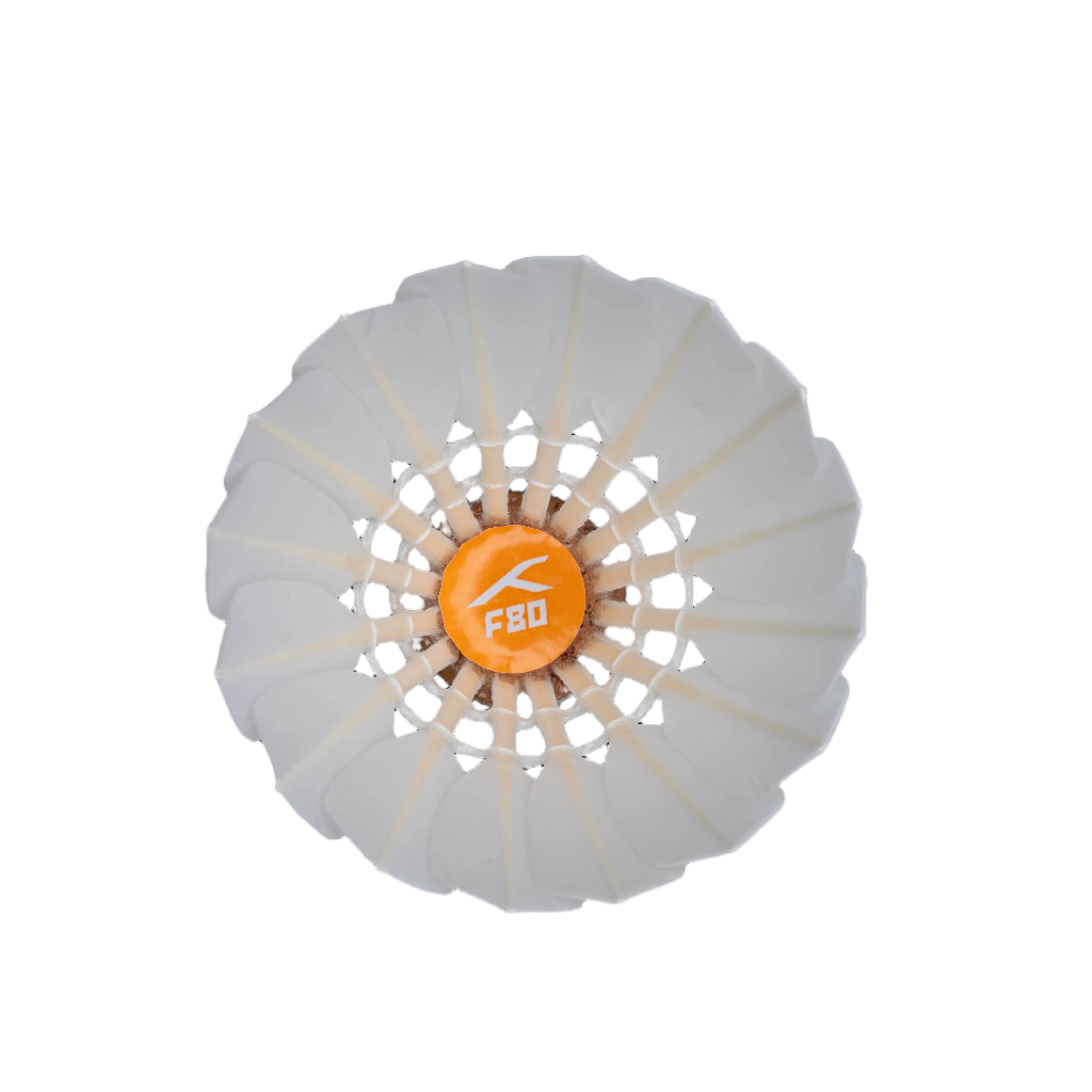 Hundred F80 Badminton Feather Shuttlecocks (12 Shuttles)