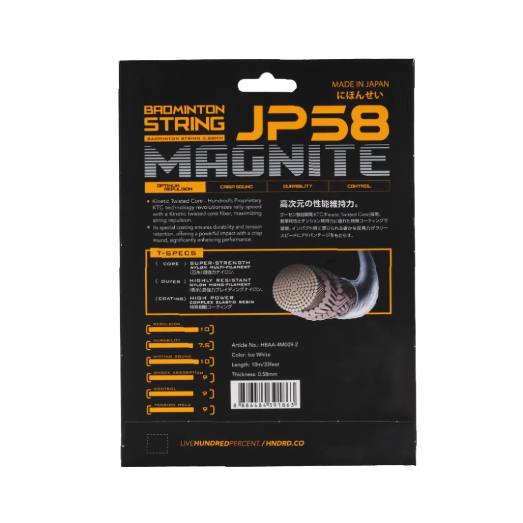 Hundred JP58 Magnite Badminton String (Single Pack)