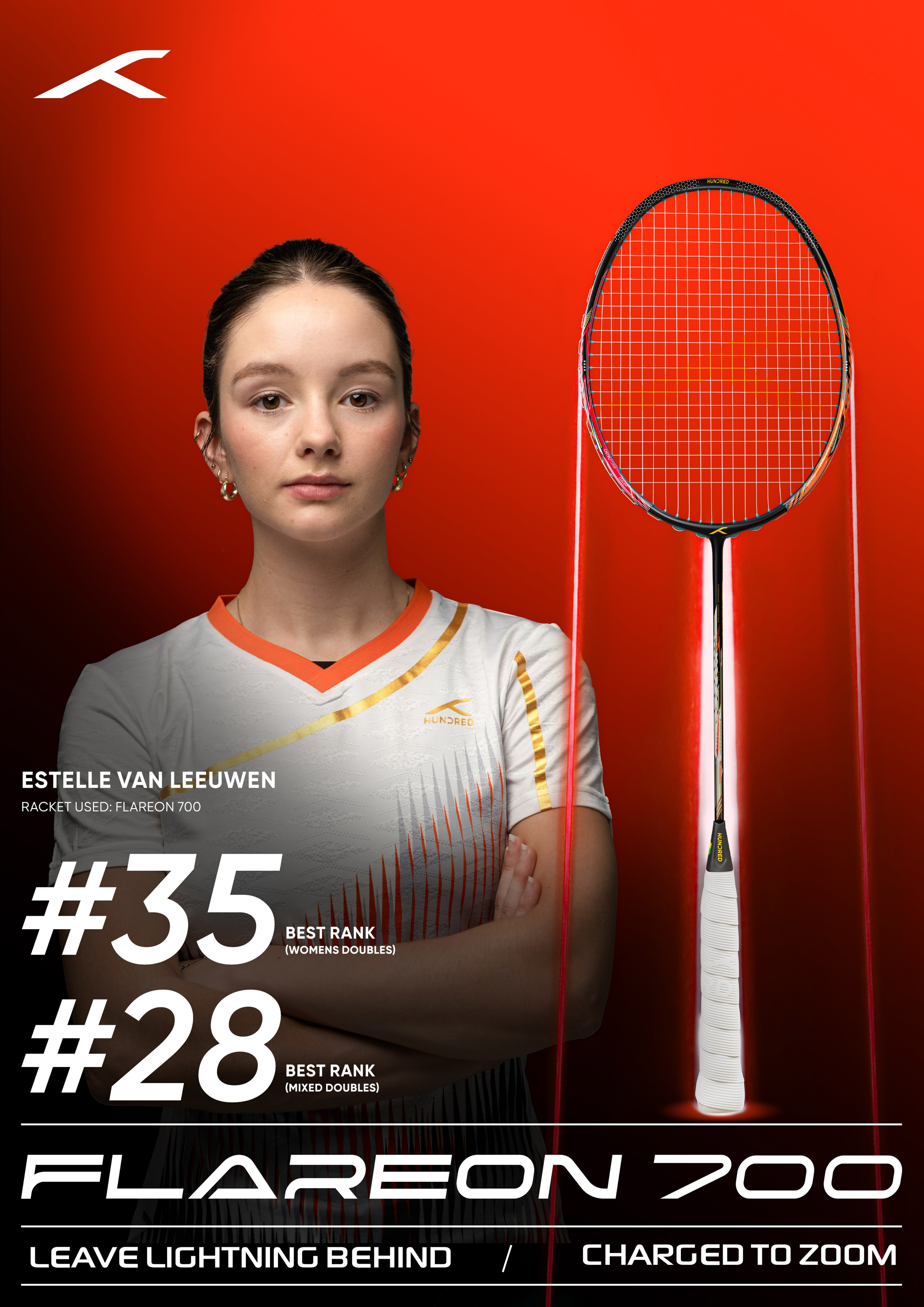 Hundred Flareon 700 Badminton Racket