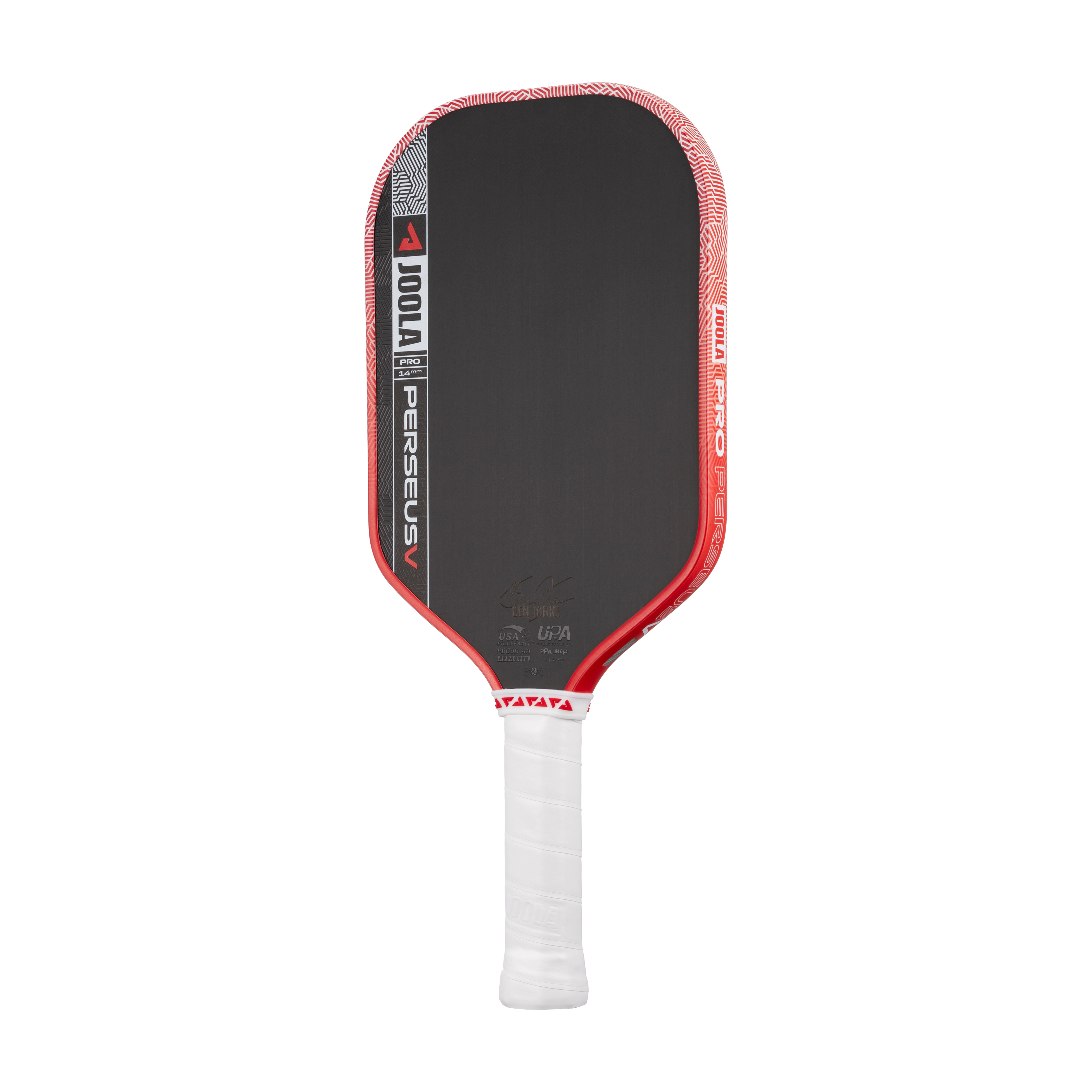 JOOLA Ben Johns PERSEUS Pro V 14mm Pickleball Paddle (Blaze Red)