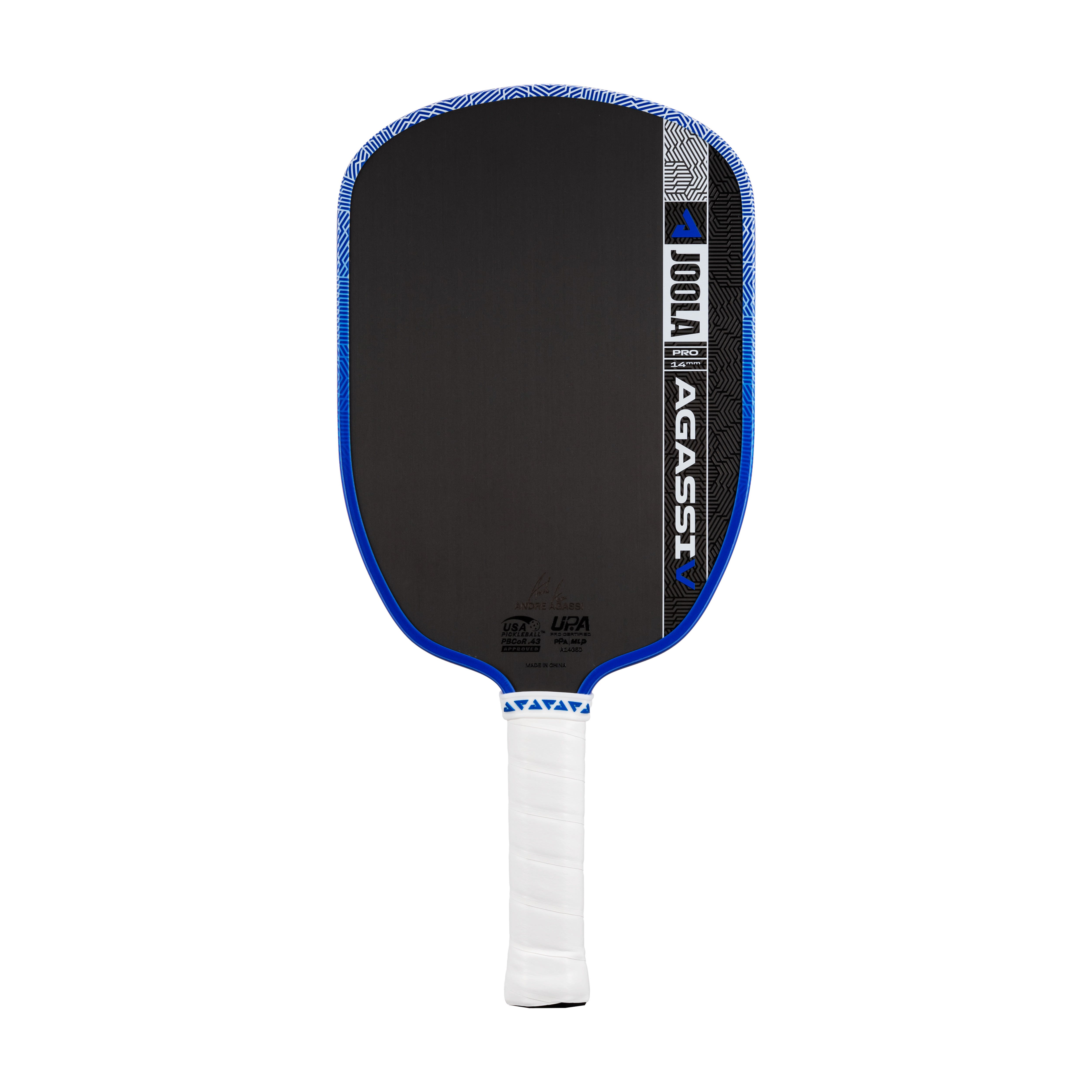 JOOLA Andre Agassi AGASSI Pro V 14mm Pickleball Paddle (Royal Blue)