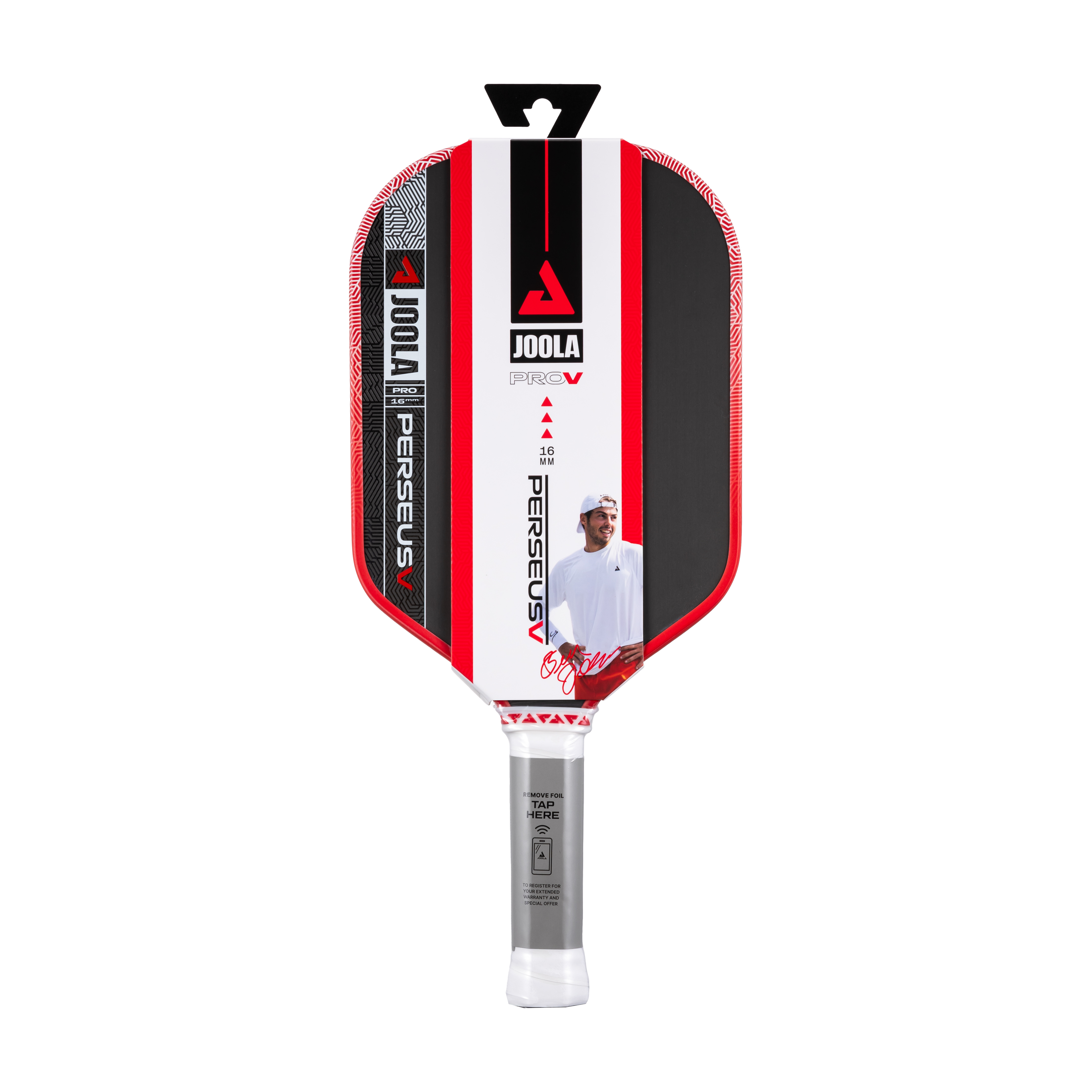 JOOLA Ben Johns PERSEUS Pro V 16mm Pickleball Paddle (Blaze Red)