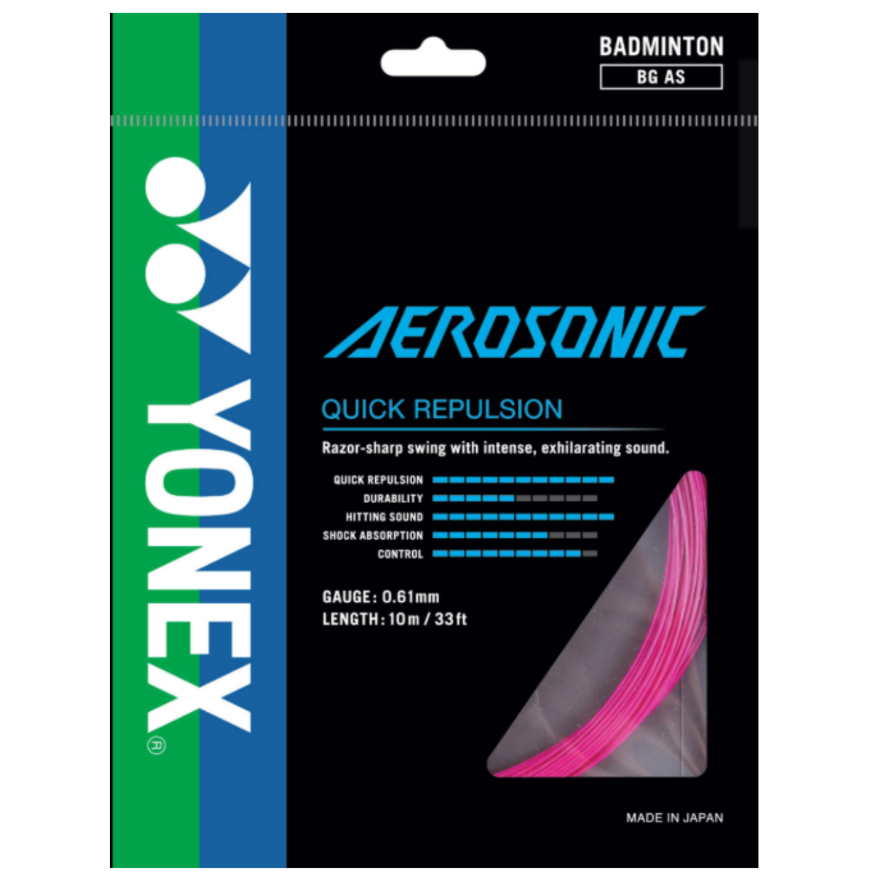 Yonex AEROSONIC Badminton String (Single Pack)