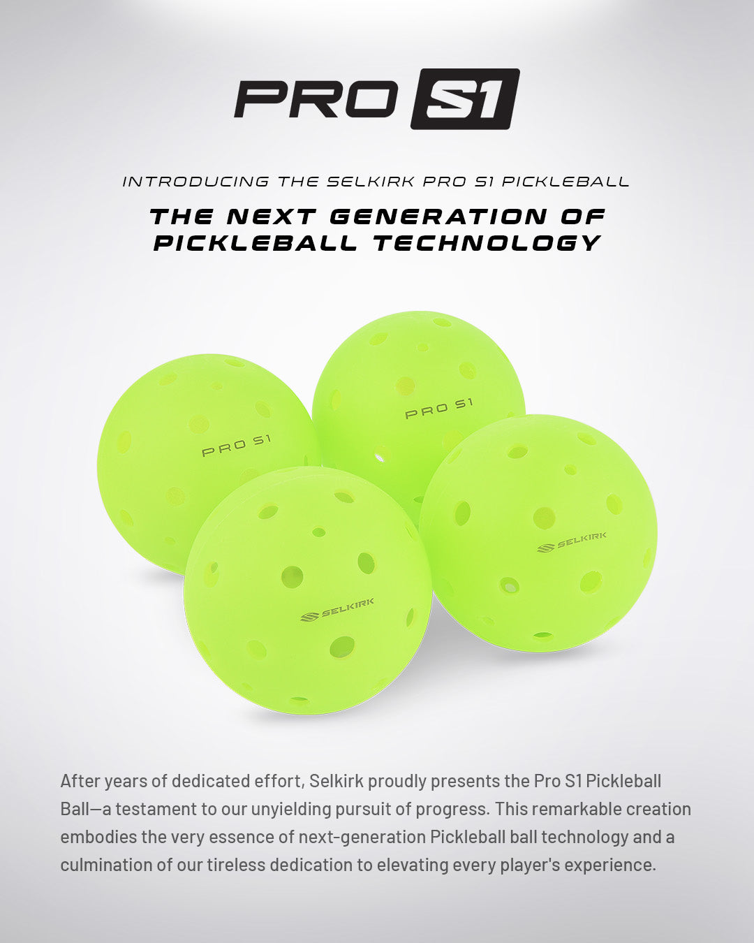 Selkirk Pro S1 Pickleball (12 Pack)