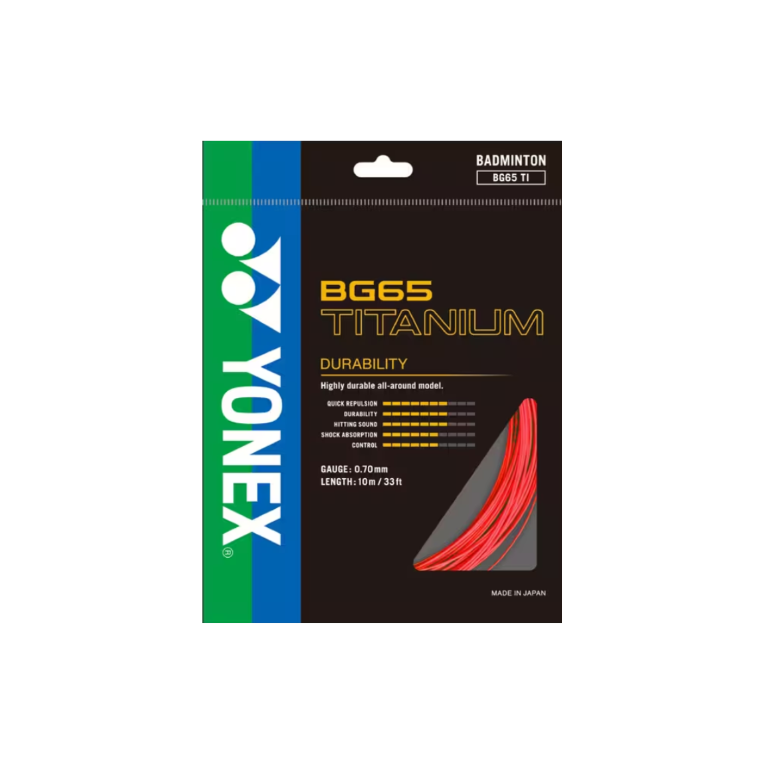 Yonex BG65 TITANIUM Badminton String (Single Pack)