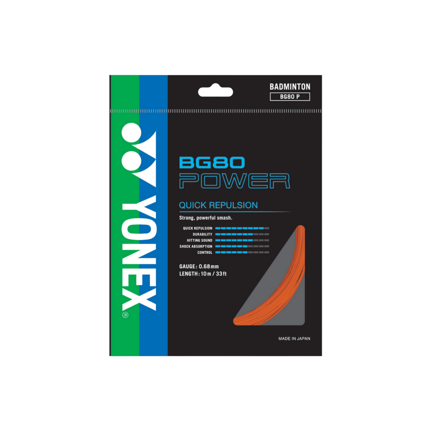 Yonex BG80 POWER Badminton String (Single Pack)