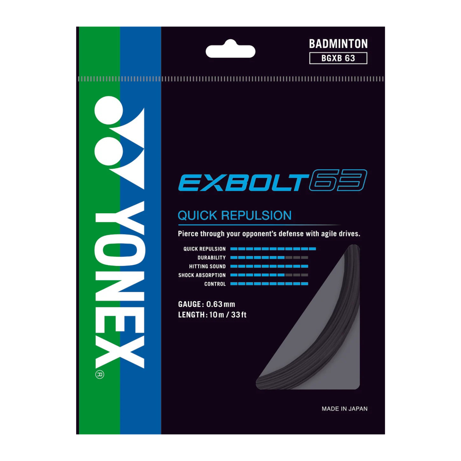 Yonex EXBOLT 63 Badminton String (Single Pack)